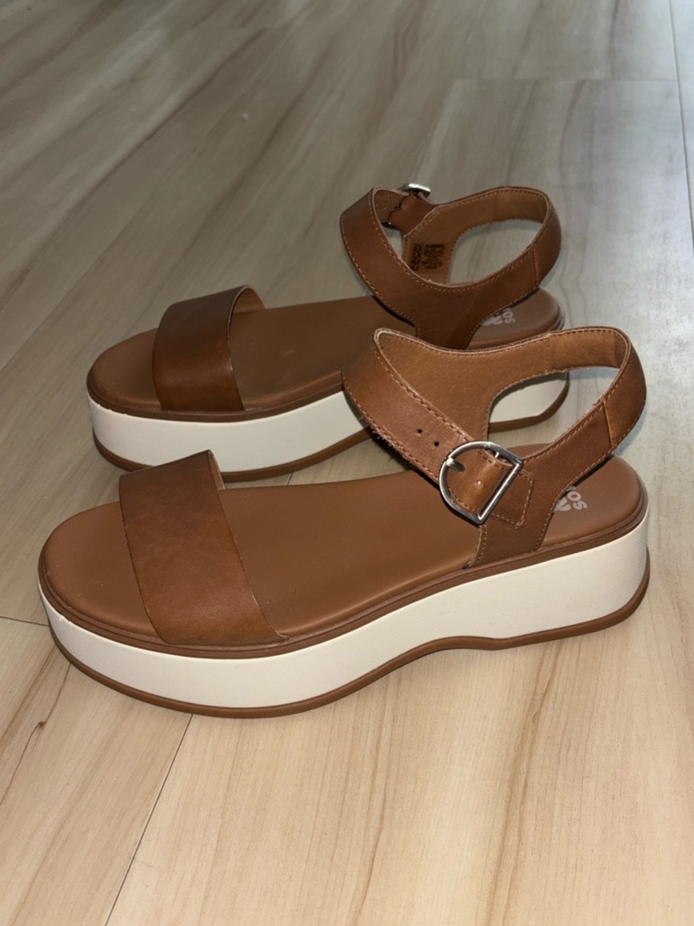 Sorel Dayspring Ankle-Strap Platform Sandals in Cognac - Women’s 9.5US
